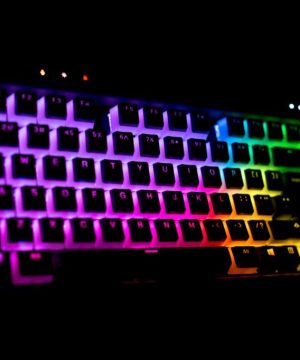 rgb mechanical gaming keyboard pc enthusiast gamer using for gaming mining, surfing, typing, chatting,